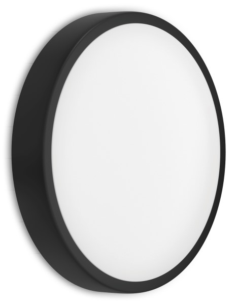 (image for) LED Flush Ceiling/Wall Light Black or White Trim
